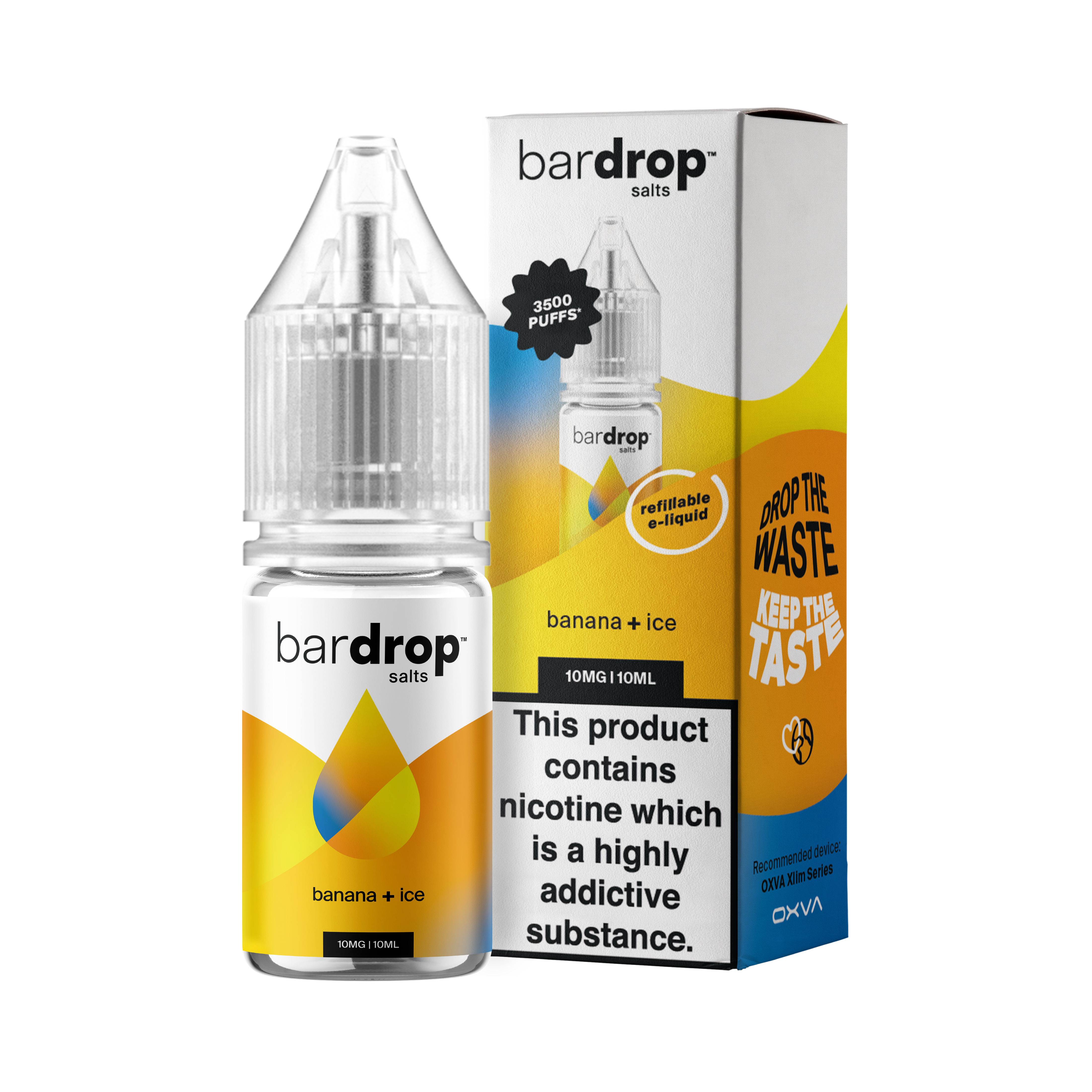 Bar Drop - Banana Ice - Nic Salt - E-Liquid – 10ml